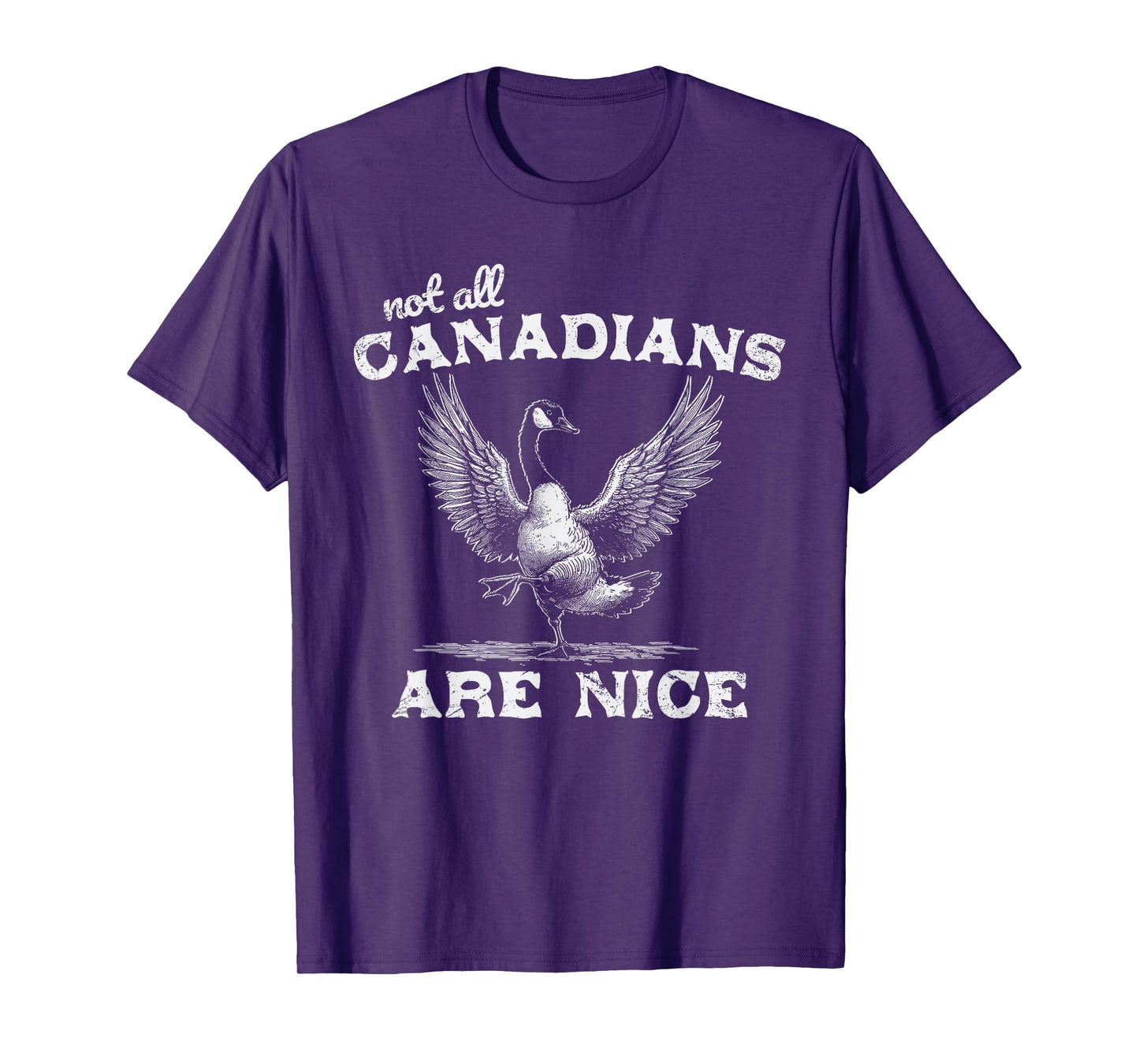 Not All Canadians Are Nice Funny Canadian Goose Humor T-Shirt
