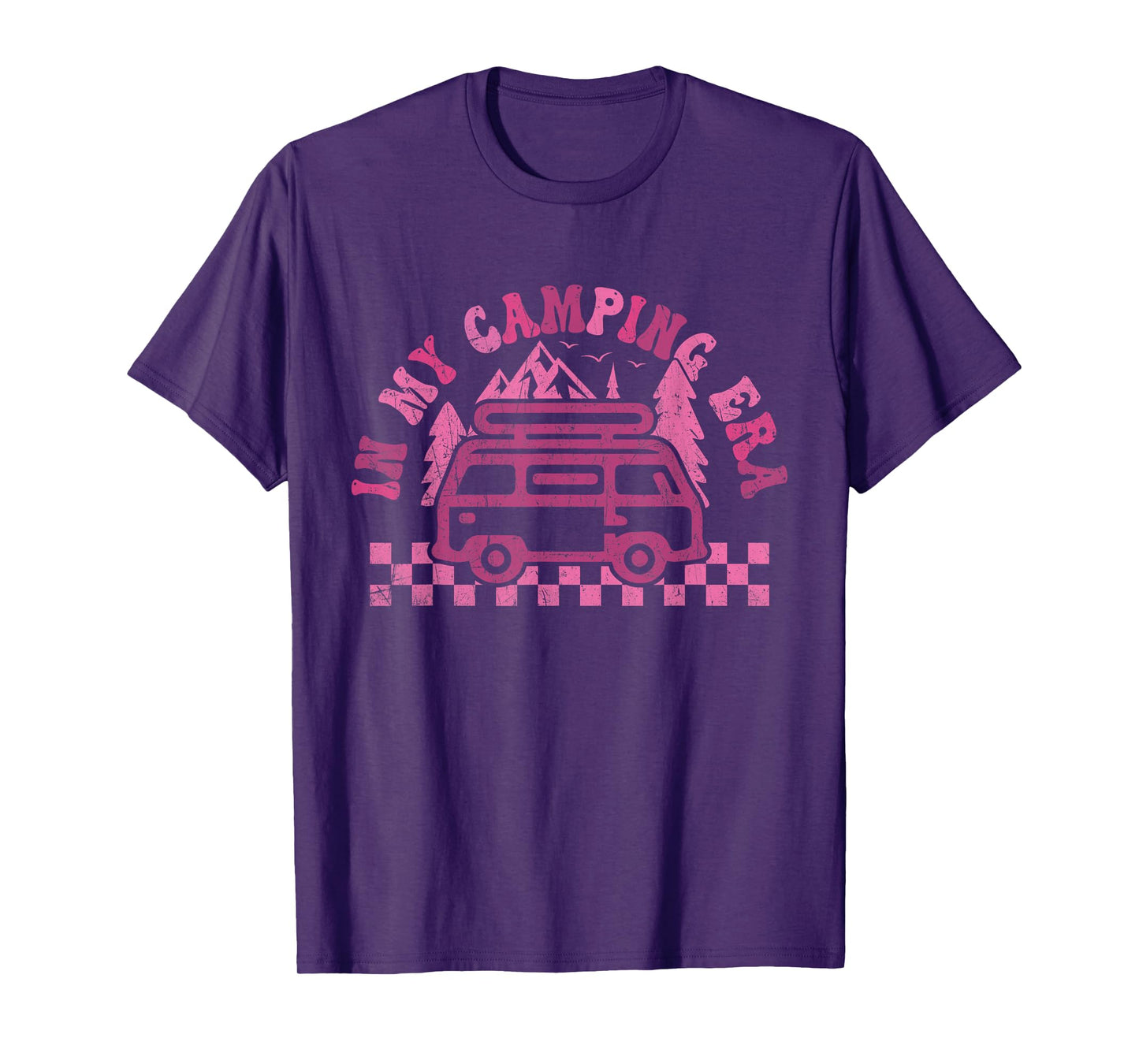 In My Camping Era Retro Camper Van Outdoor Adventure T-Shirt