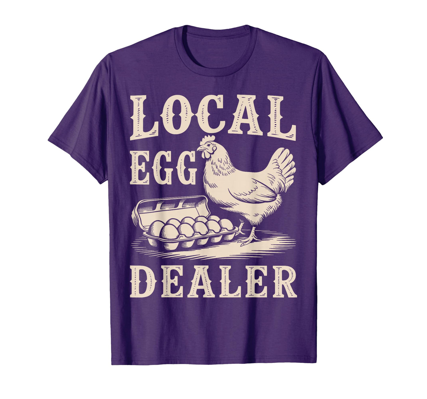 Local Egg Dealer Retro Chicken Funny Farmer Easter T-Shirt