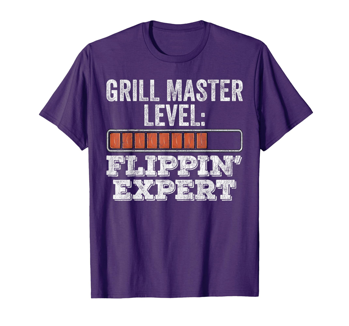 BBQ Grill Dad, Vintage Grill Master Level Flippin' Expert T-Shirt