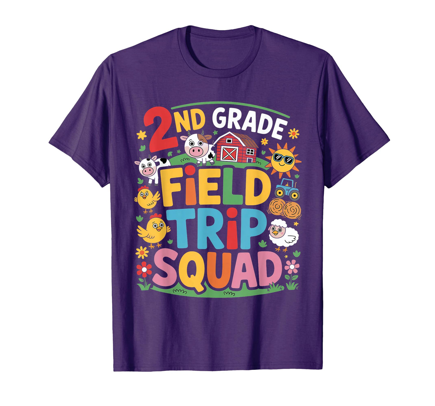 Farm Trip Field Trip Squad Farm Visit 2nd Grade T-Shirt