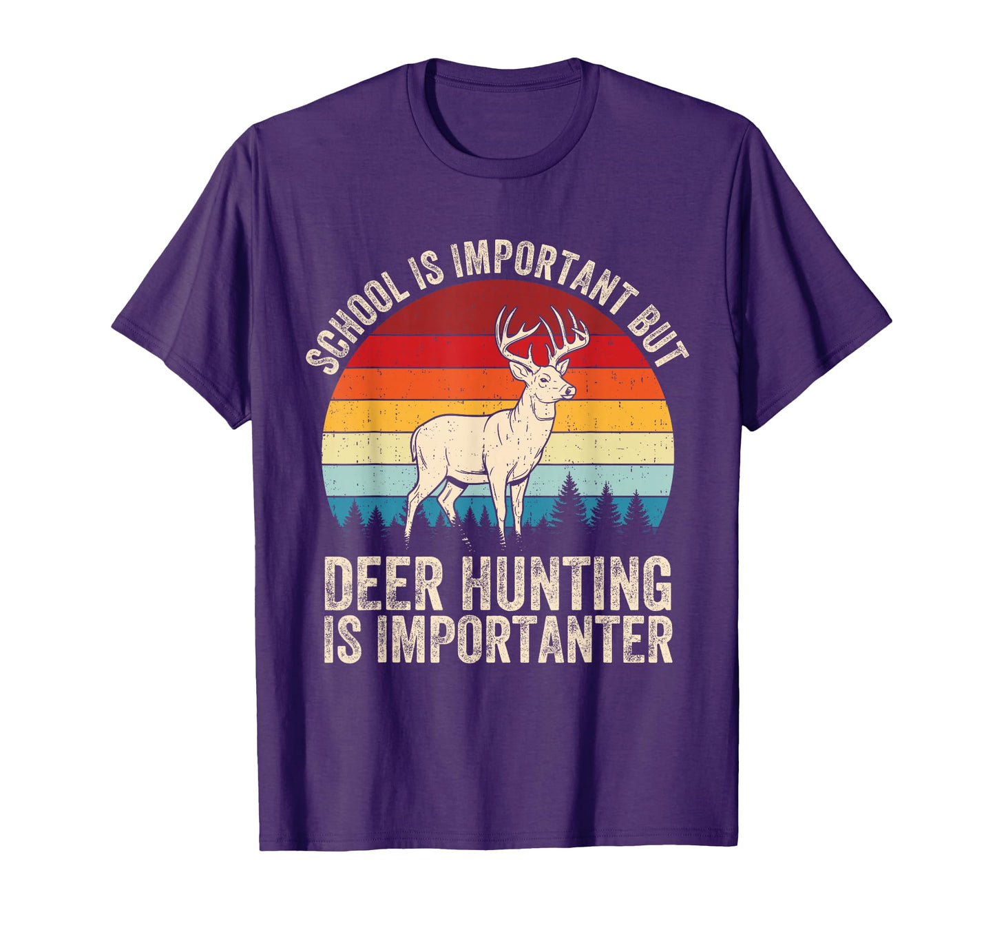 Deer Hunting Wildlife Forest Hunter Animal Lover Men Boy Kid T-Shirt
