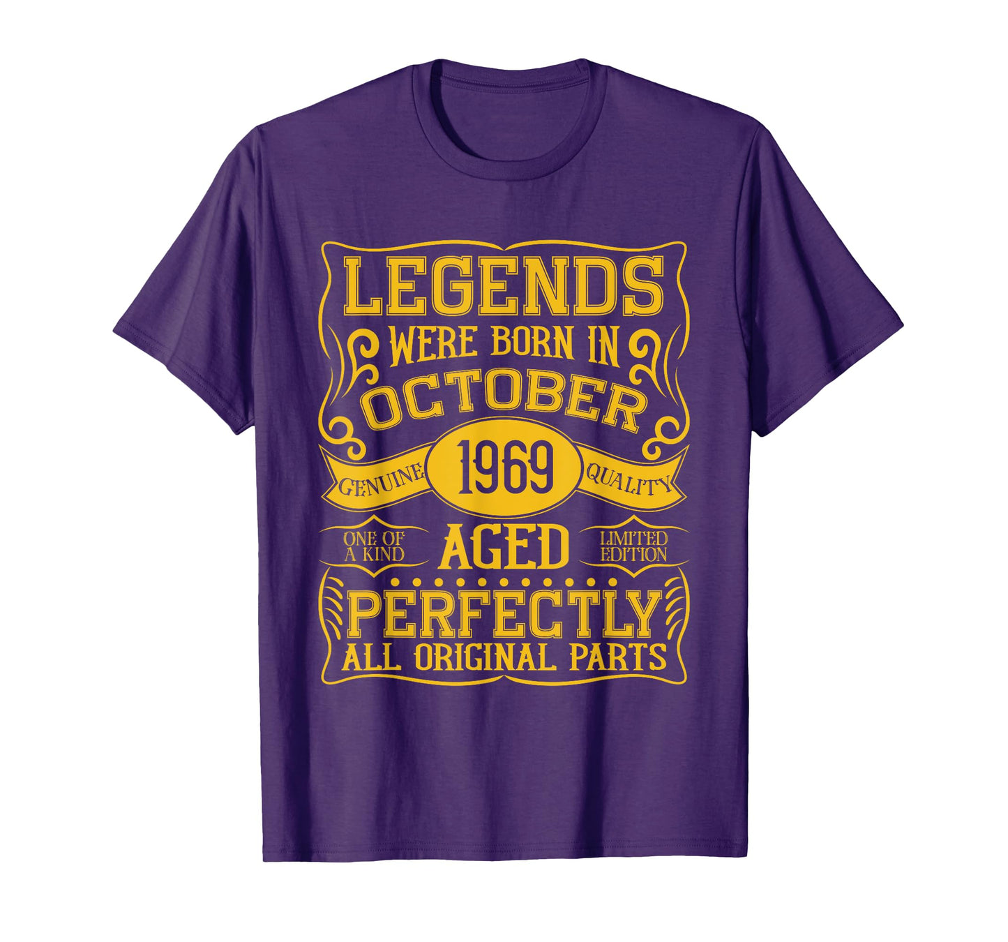 55th Birthday Legends Were Born In October 1969 T-Shirt