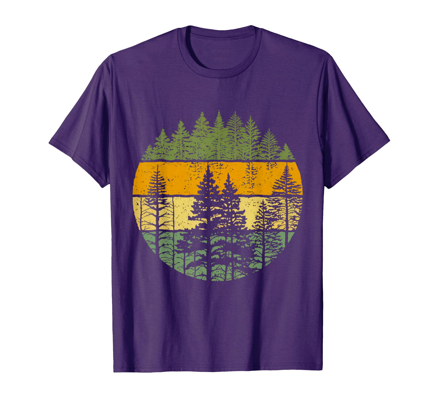 Vintage Wildlife Trees Outdoors Nature Retro Forest Apparel T-Shirt