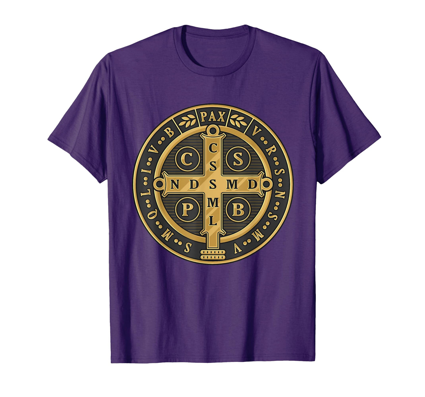 Saint Benedict Medal Traditional Latin Catholic T-Shirt