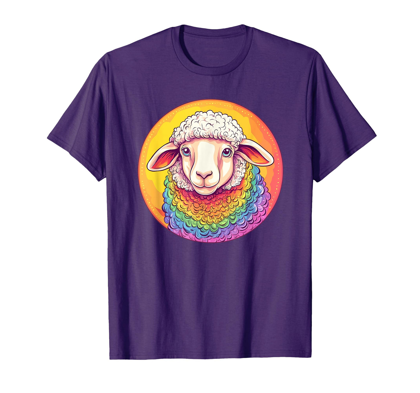 Rainbow Sheep Colorful Pride Love T-Shirt