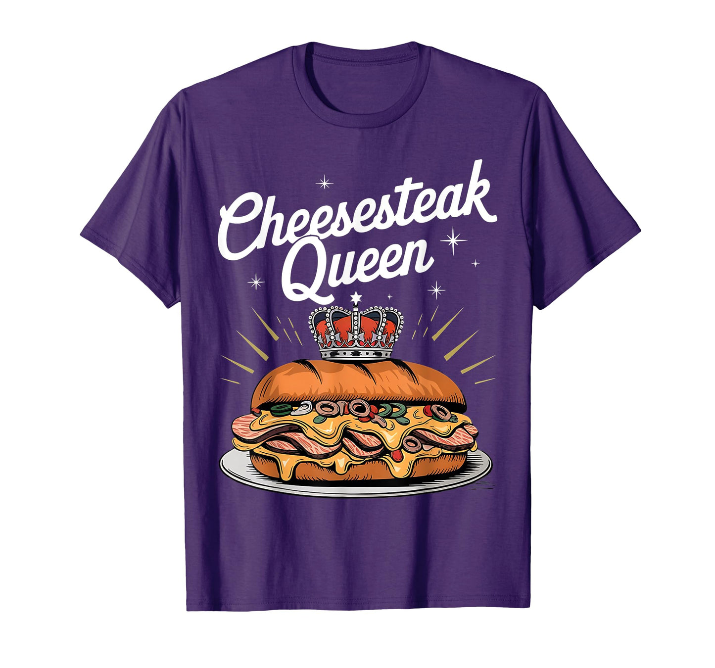 Cheesesteak Queen Philly Cheesesteak Lover T-Shirt