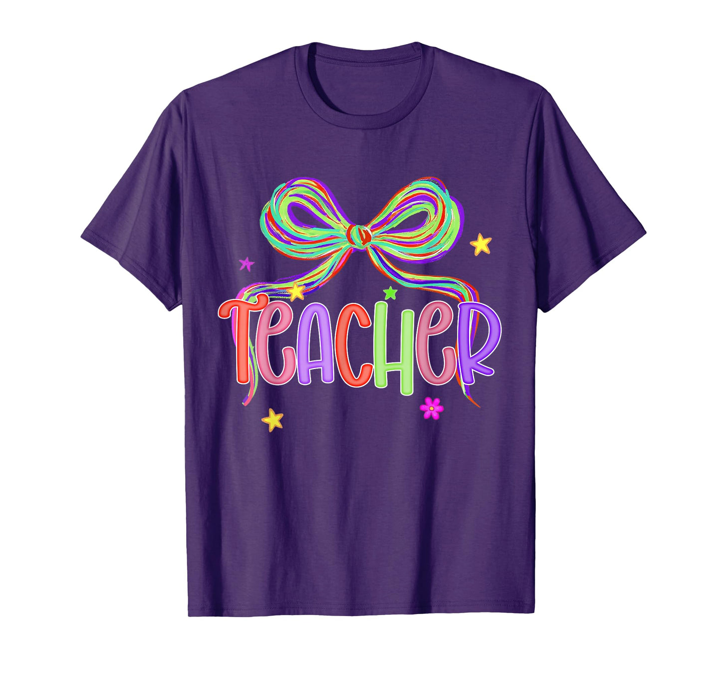 Teacher Appreciation Back to School Coquette Bow Teaching T-Shirt