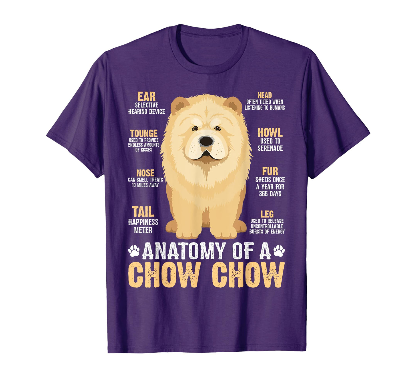 Anatomy Of A Chow Chow T-Shirt