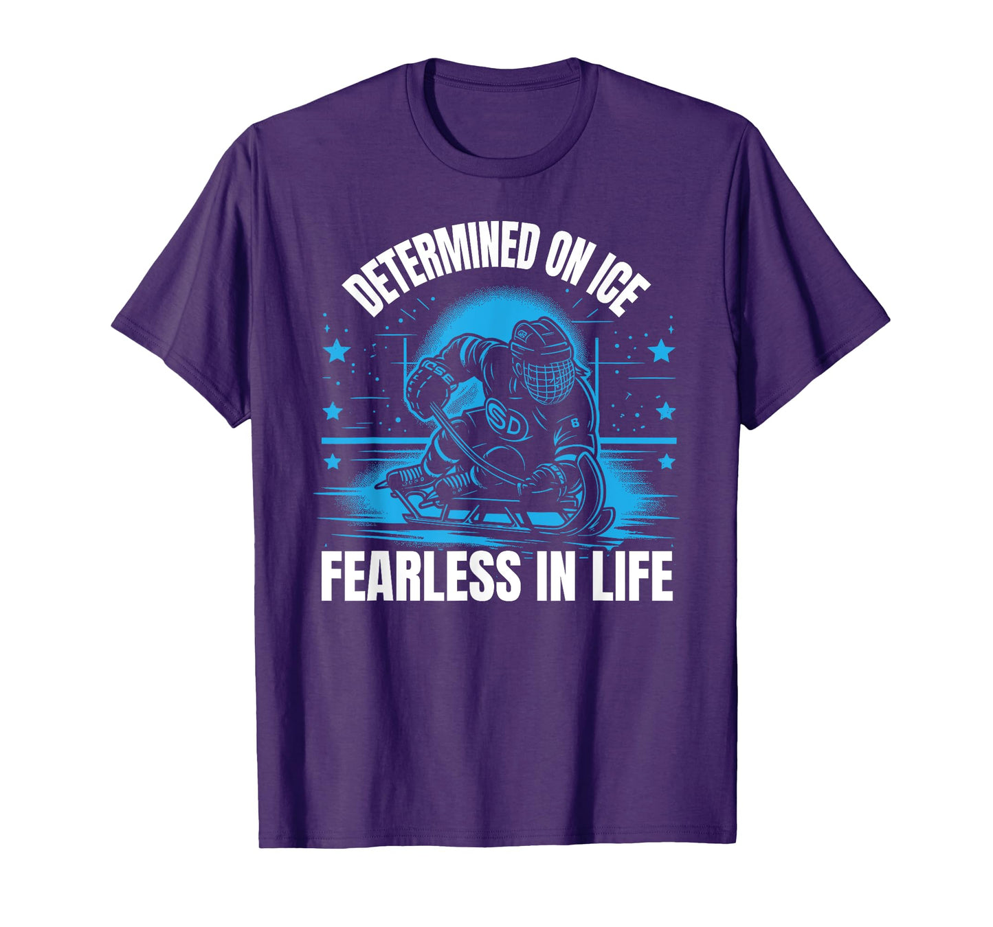 Sled Hockey Player Ice Hockey Lover Winter Sports T-Shirt