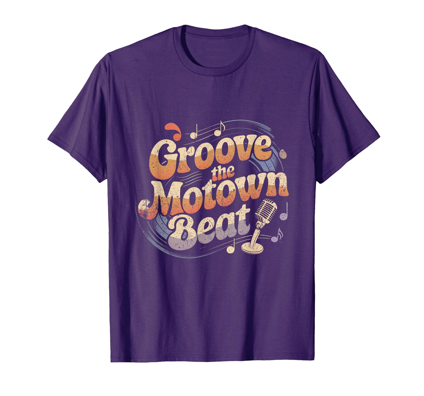 Vintage Motown Music Detroit Funk Groove Motown Beat T-Shirt