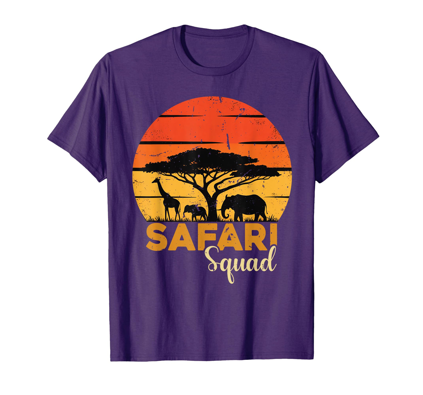 Safari Squad Safari Animals Wildlife Matching Family Zoo T-Shirt