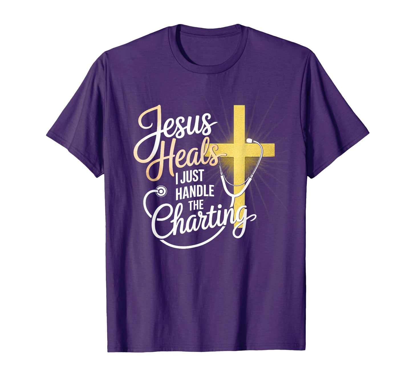 The Nurse´s Prayer Jesus Heals Christian Apparel Nurse T-Shirt