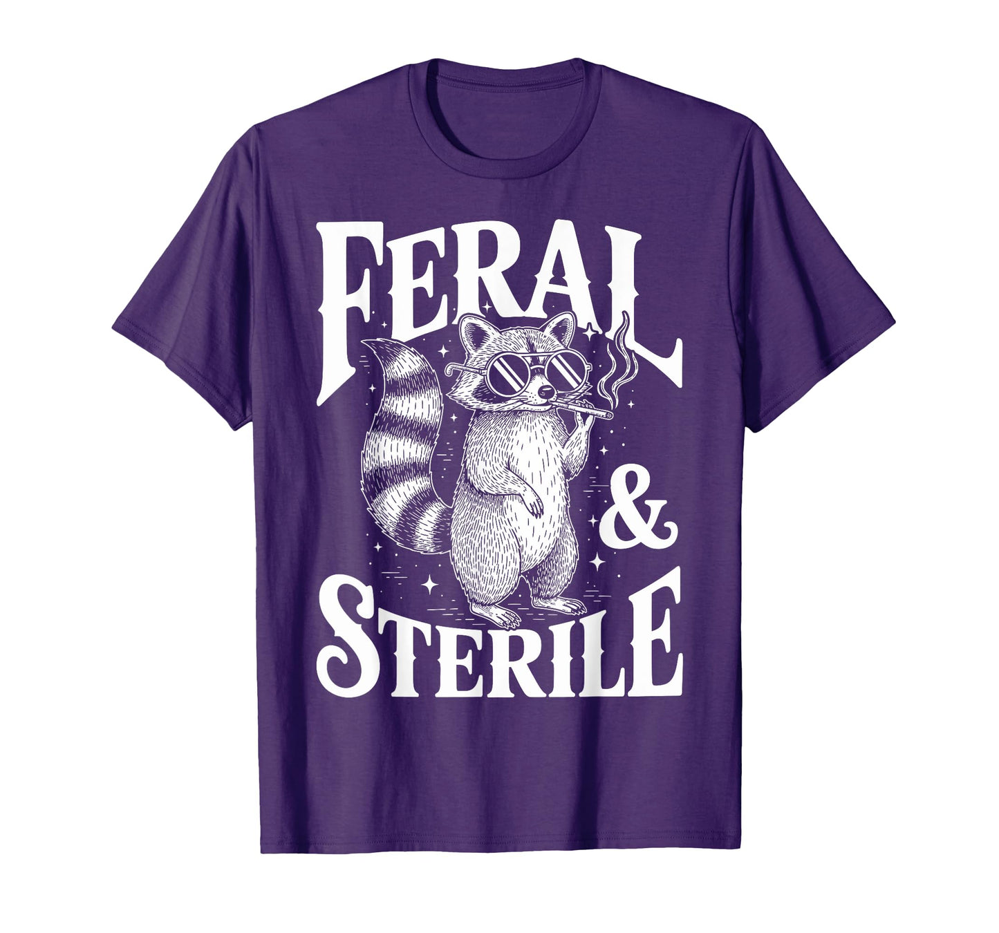 Feral & Sterile Raccoon Childfree Hysterectomy Vasectomy T-Shirt