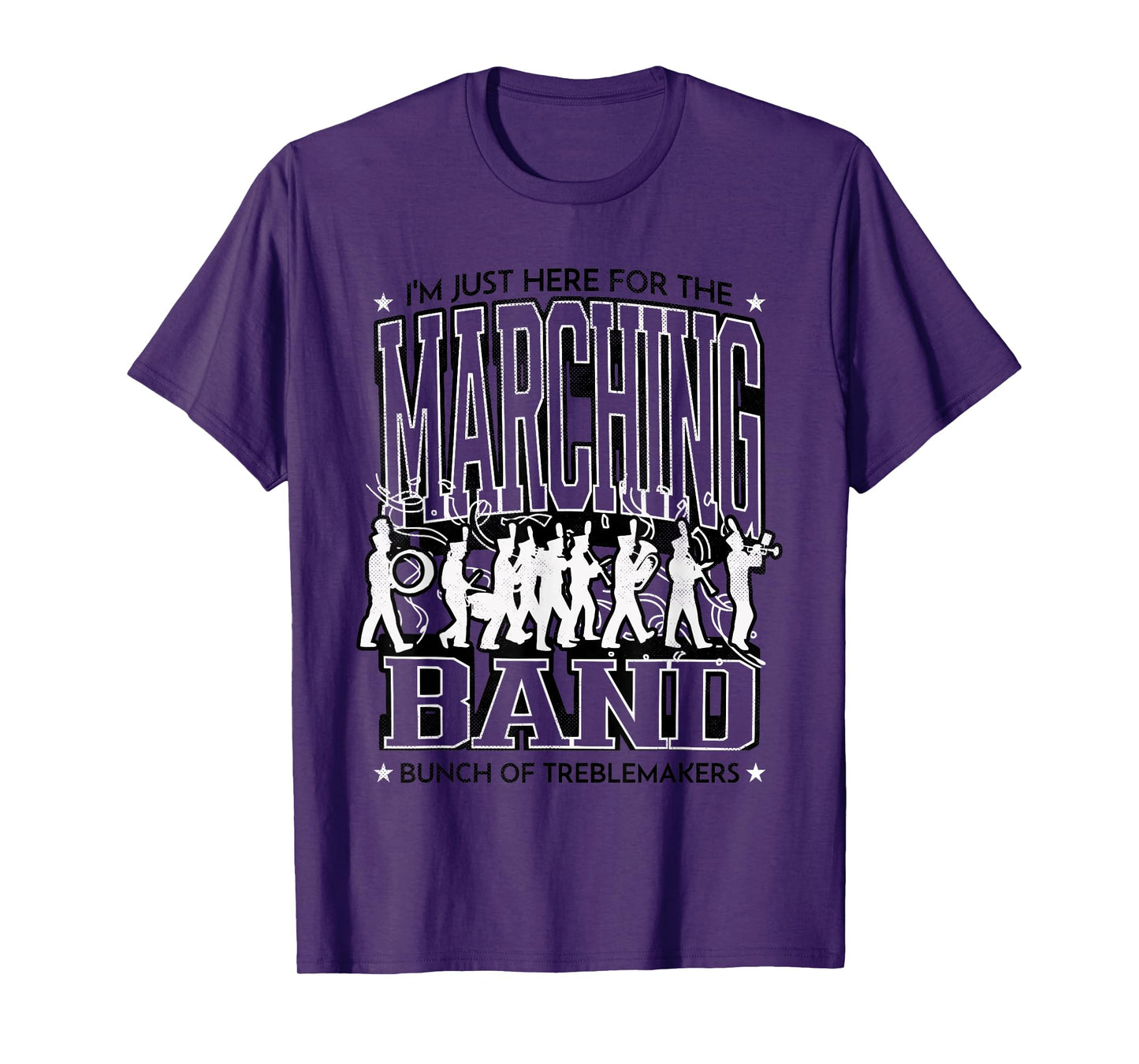 I'm Just Here for The Marching Band Kids Parent Music School T-Shirt