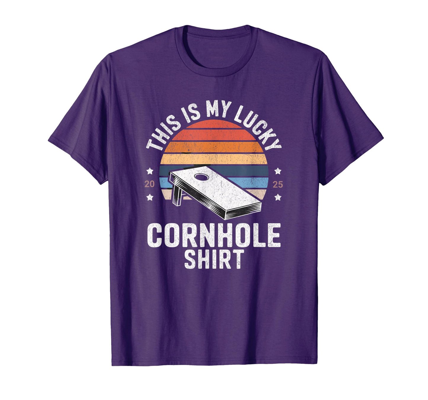 This Is My Lucky Cornhole Funny Graphic T-Shirt