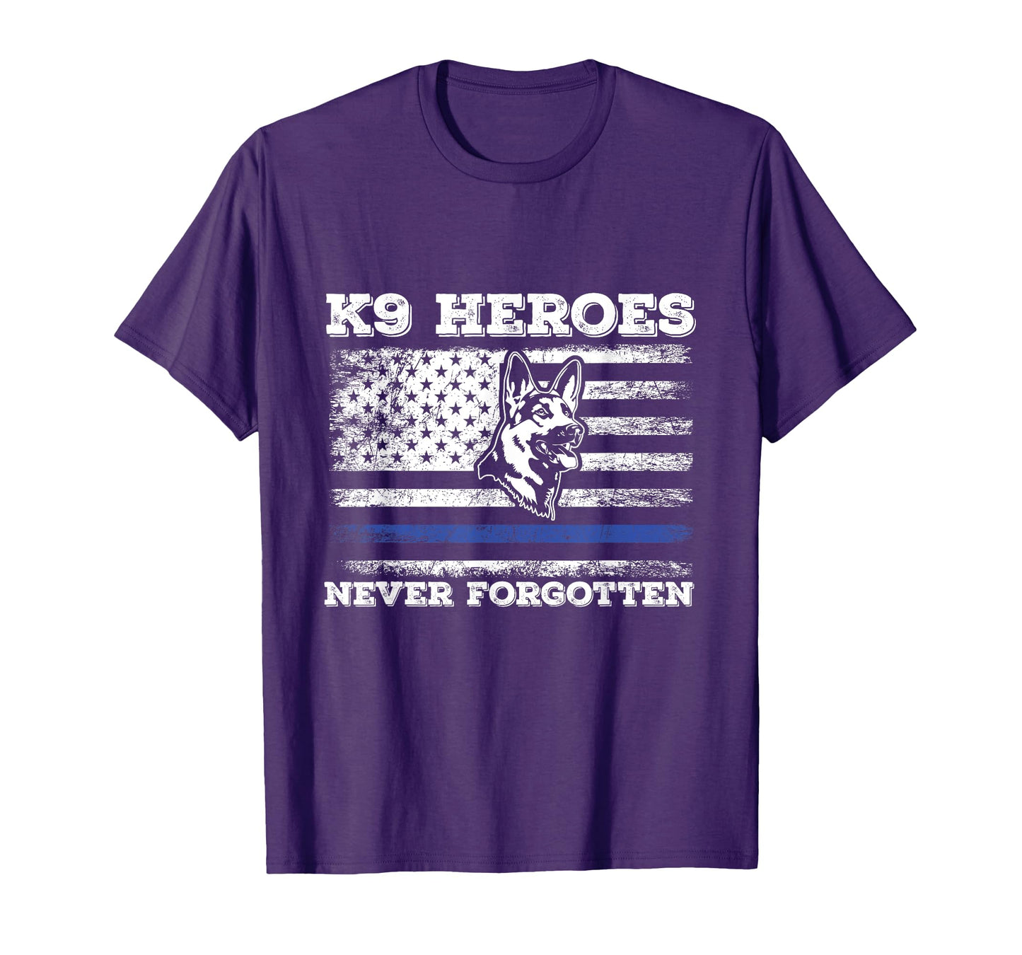 K9 Veteran Military Working Dog USA US Flag K9 Veterans Day T-Shirt for Men Women Girls Kids