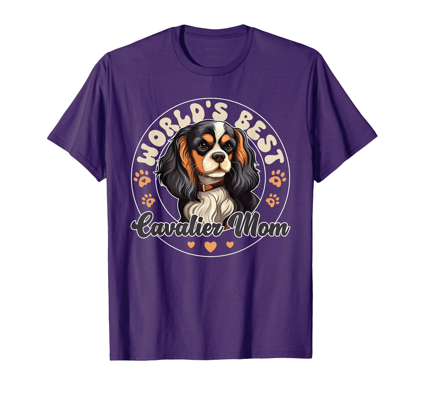 Cavalier King Charles Spaniel Dog World's Best Cavalier Mom T-Shirt