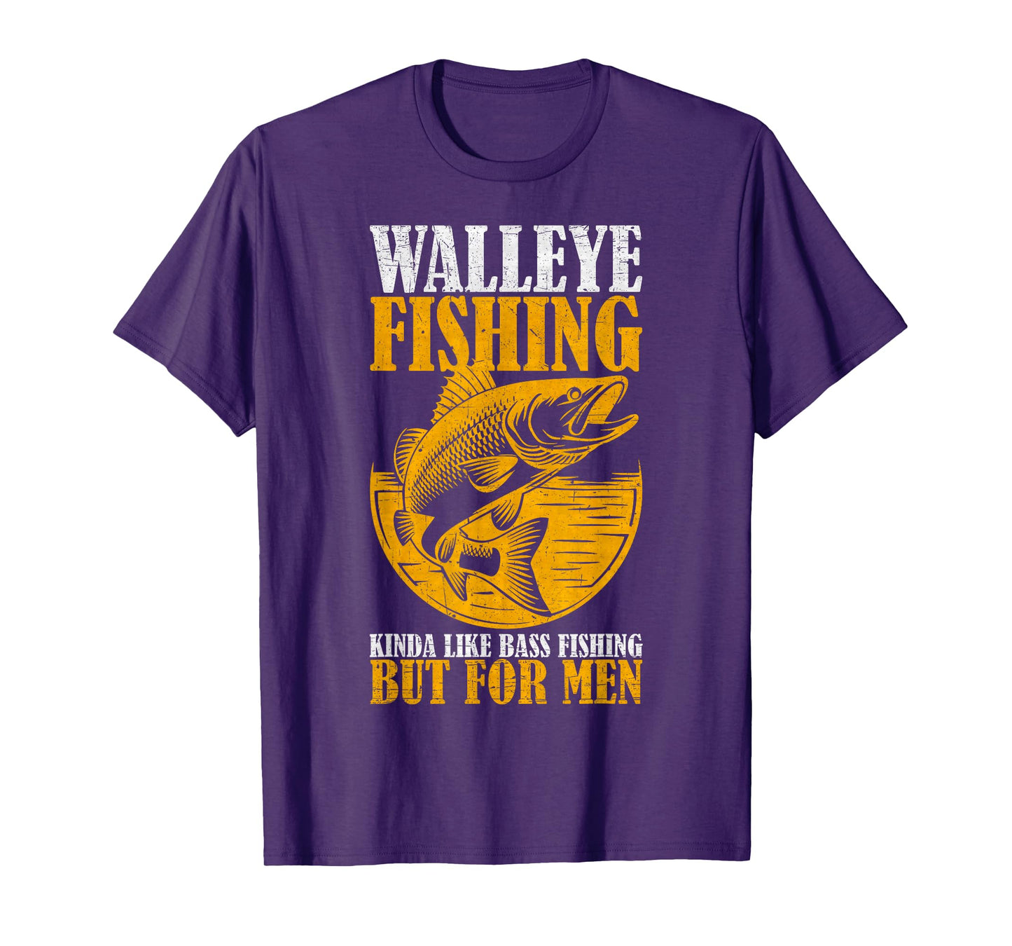 Vintage Walleye Fishing For Men, Fisherman, Fishing Lover T-Shirt