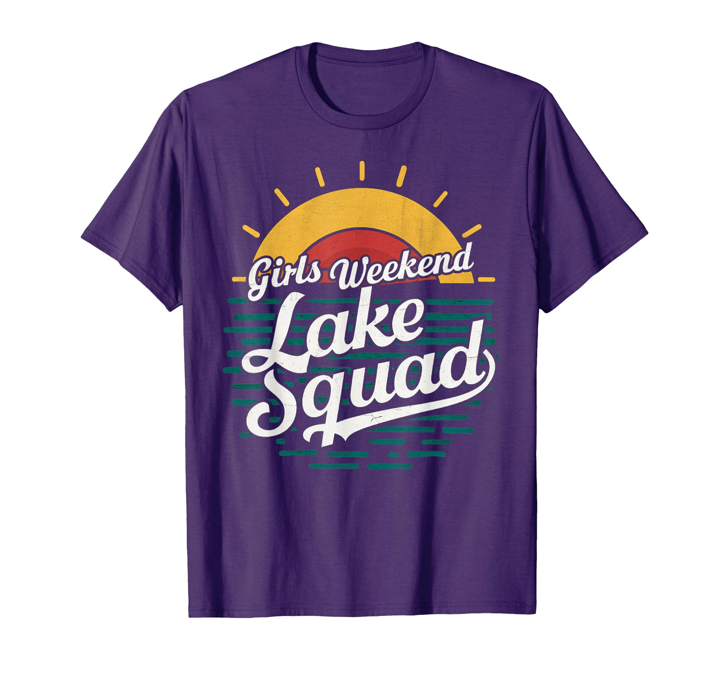 Retro Girls Weekend Girls Trip Mother Daughter Lake Squad T-Shirt