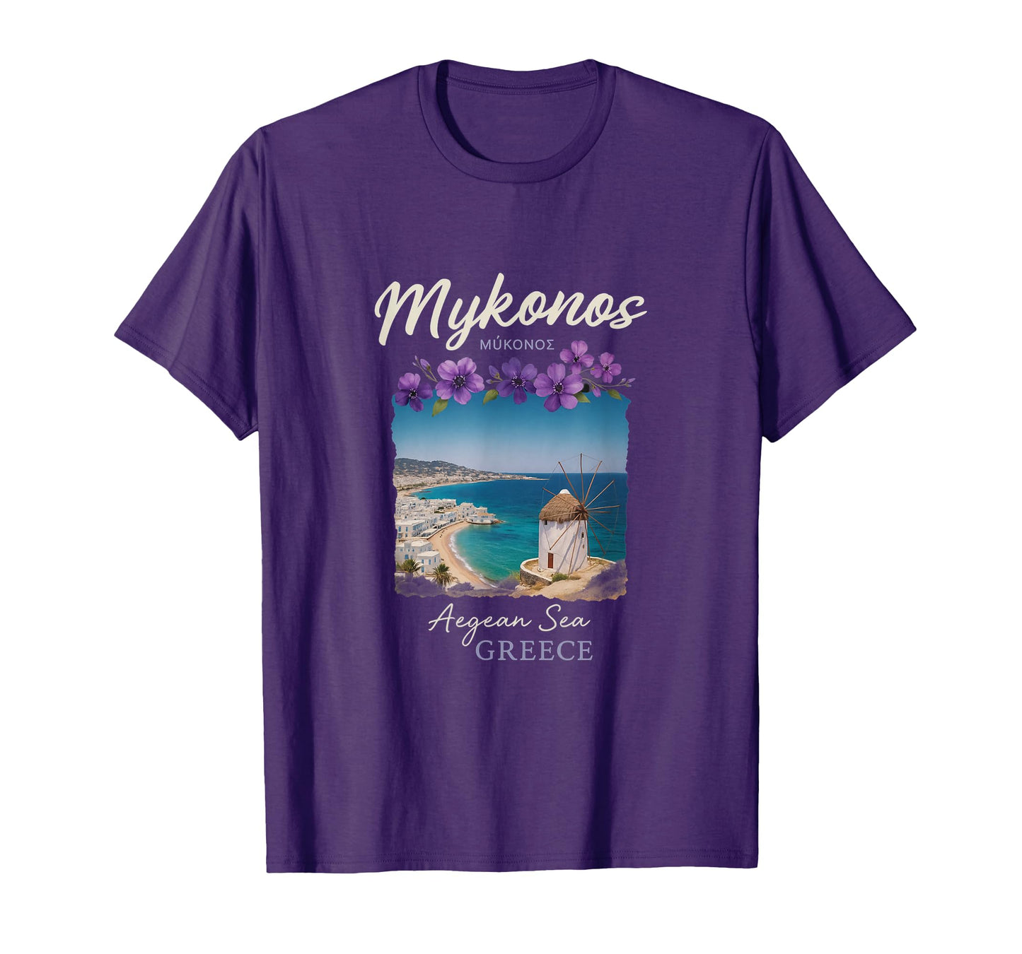 Mykonos Greece Getaway Aegean Sea Island Style T-Shirt