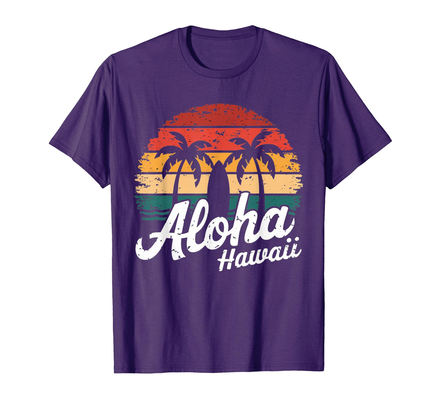 Aloha Hawaii Hawaiian Island sun Beach Surfboard Surf squad T-Shirt