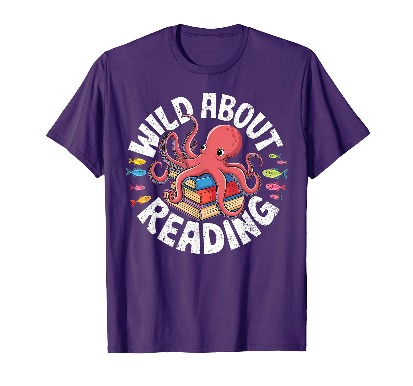 Wild About Reading Octopus Back to School Teacher Grade T-Shirt