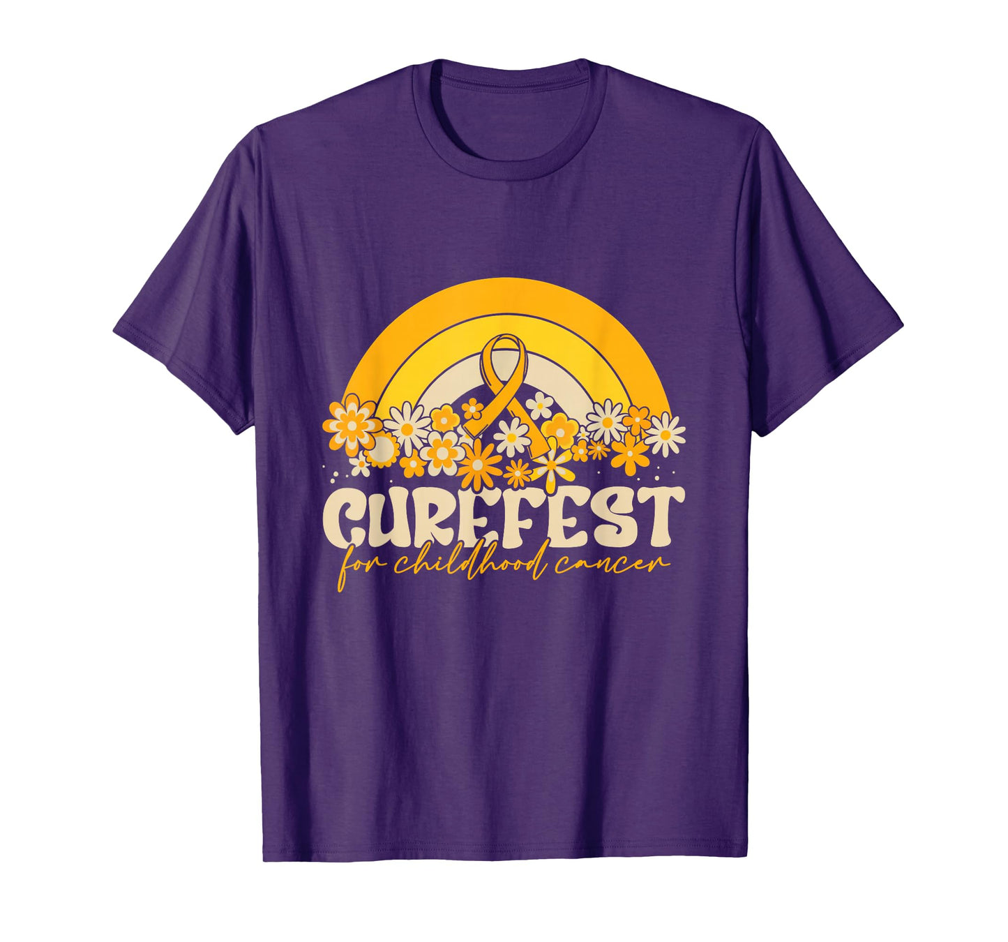 CureFest 2025 CureFest for Childhood Cancer Wear Gold T-Shirt