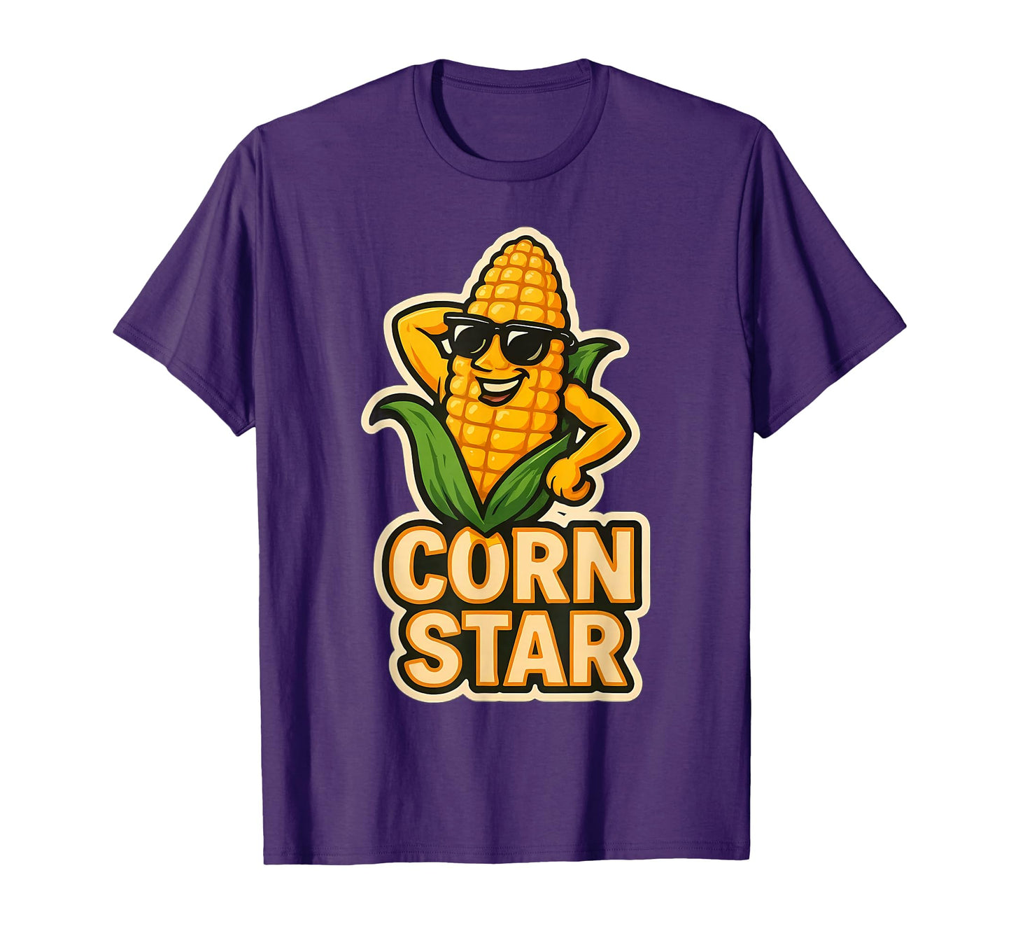 CornStar with Sunglasses Funny Farmer Corncob Cob Maize T-Shirt