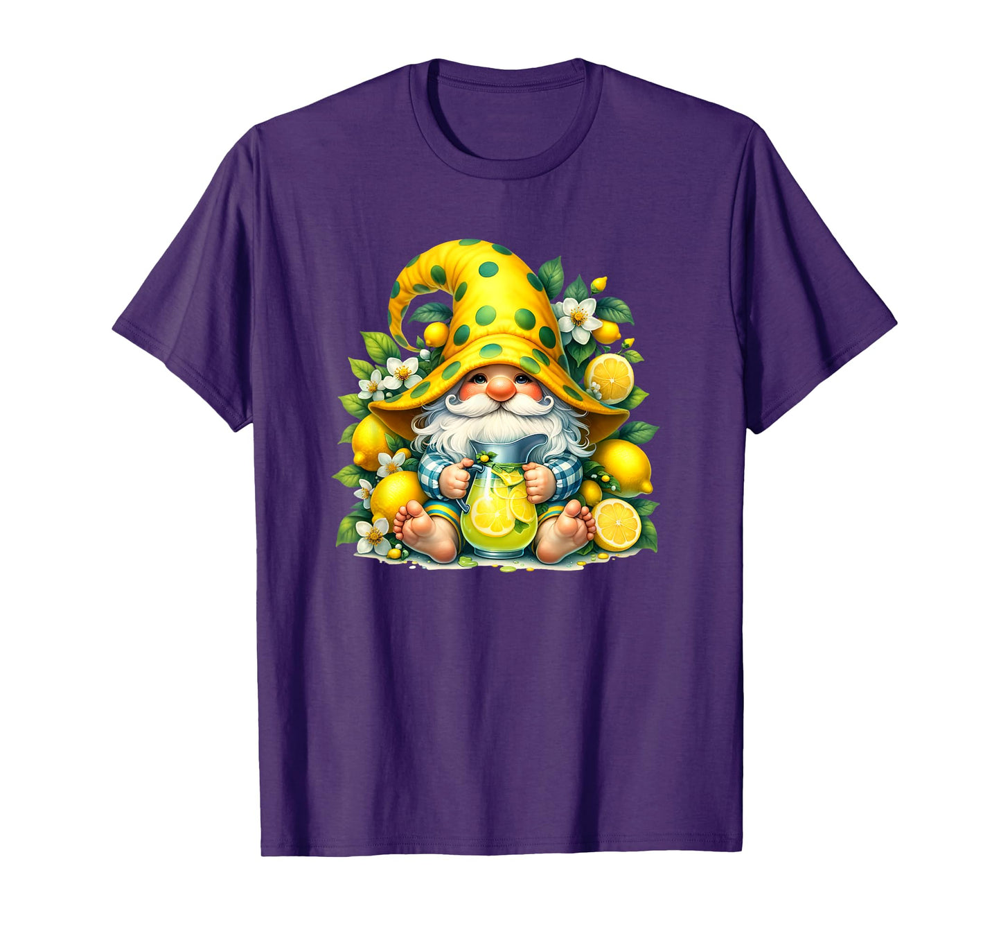 Lemonade Gnome For Women And Men Lemon Fruits For Summer T-Shirt