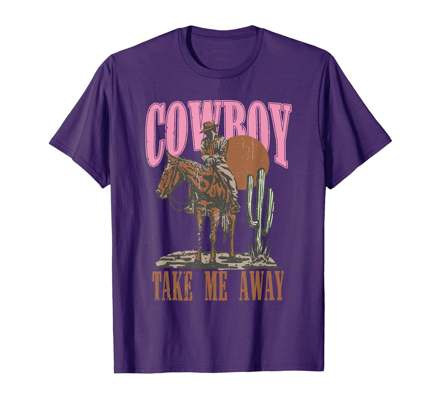 Vintage Western Life Rodeo Country Cowboy Take Me Away T-Shirt