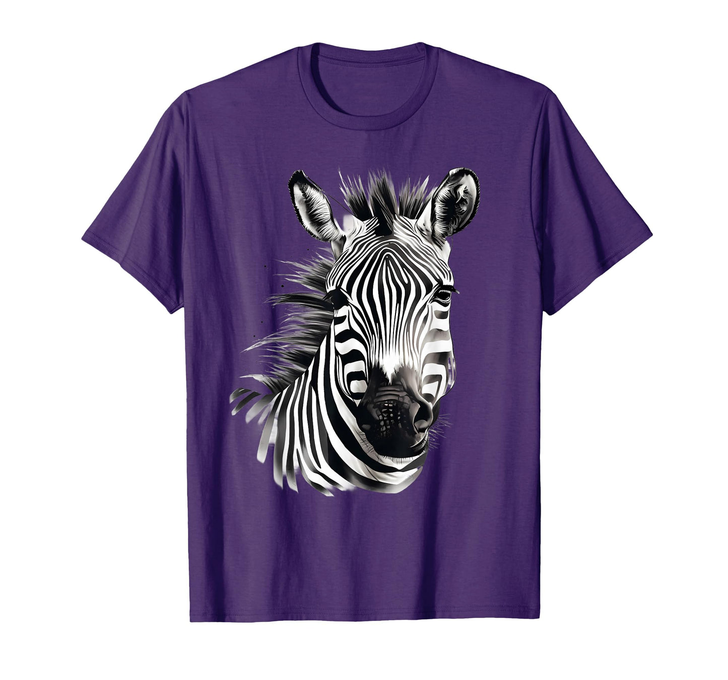Zebra Animal Print Artwork Drawing Wildlife Nature Safari T-Shirt