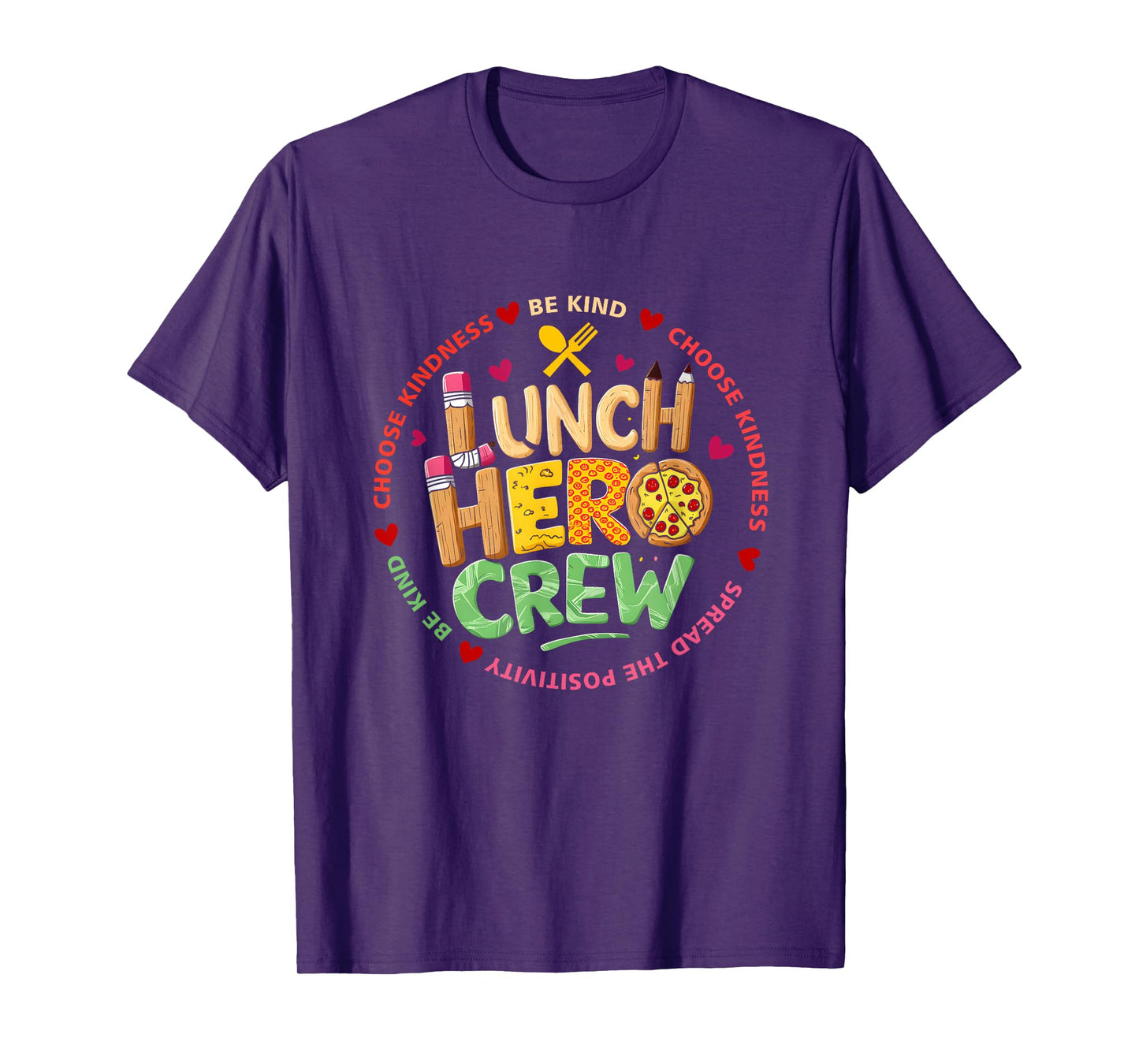 School Lunch Hero Squad Funny Cafeteria Workers Crew Lady T-Shirt