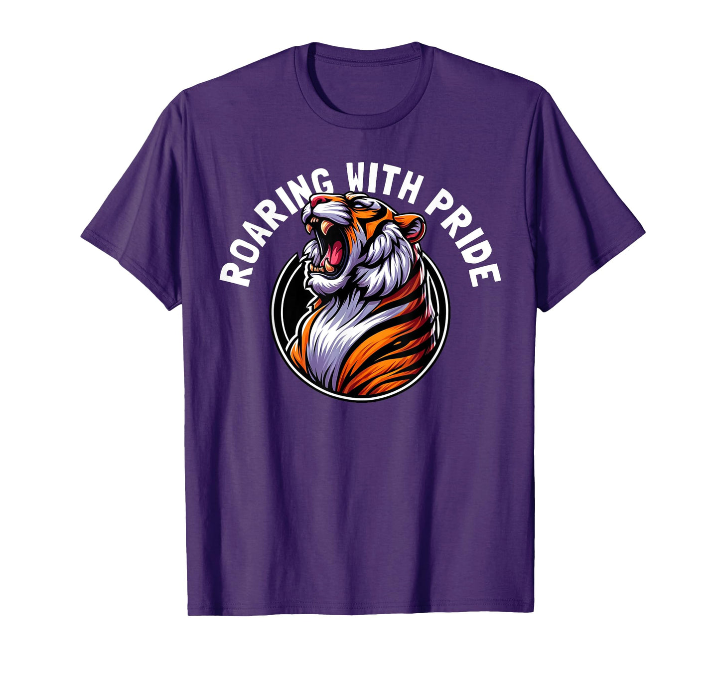 Roaring Tiger Animal Lover Wildlife Nature Graphic T-Shirt
