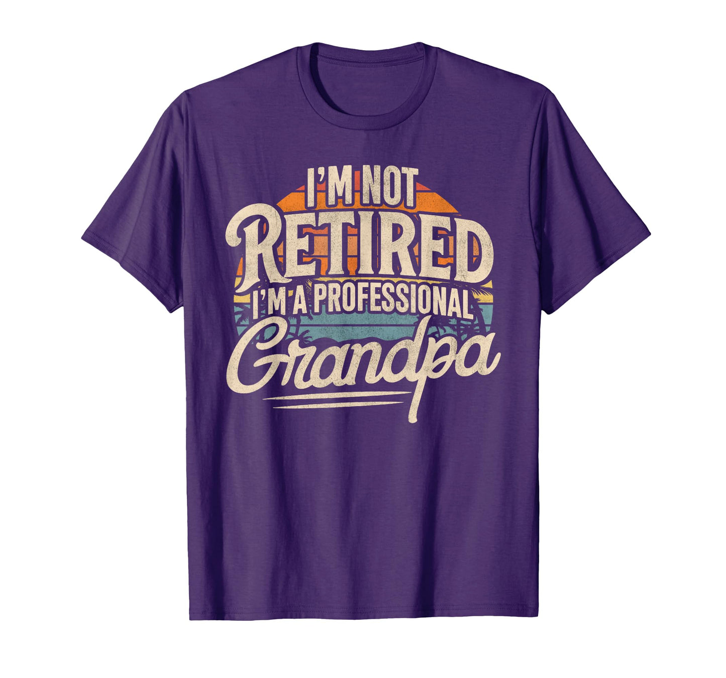 I'm Not Retired I'm A Professional Grandpa Retirement Funny T-Shirt