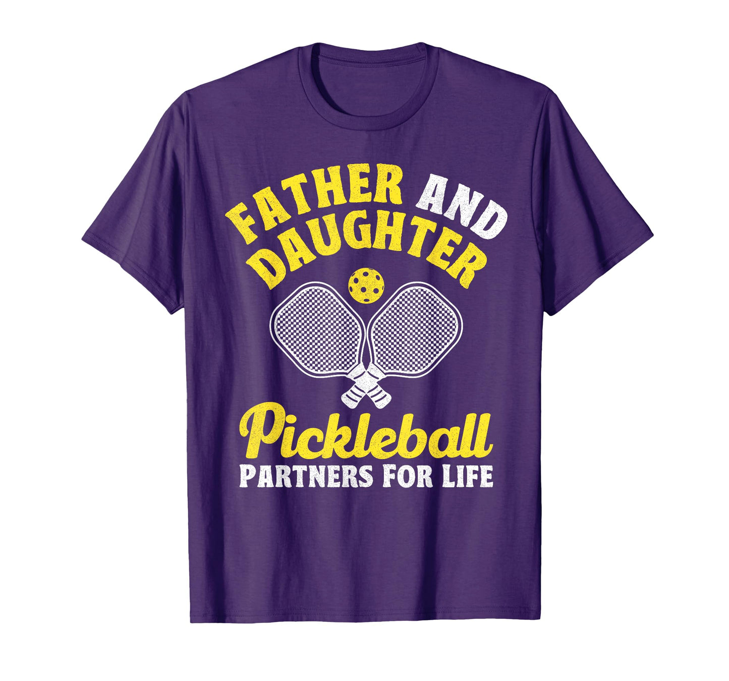 Father And Daughter Pickleball Partners For Life Funny T-Shirt