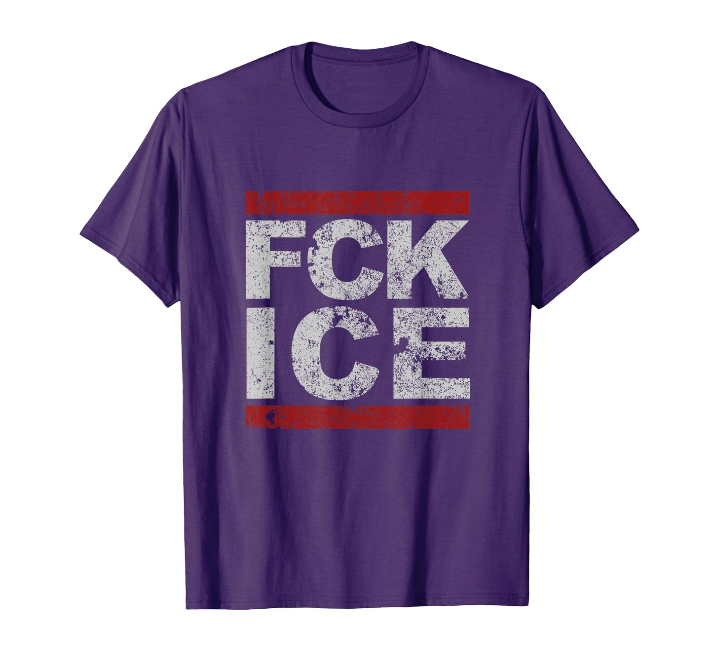 FCK ICE Distressed_ T-Shirt