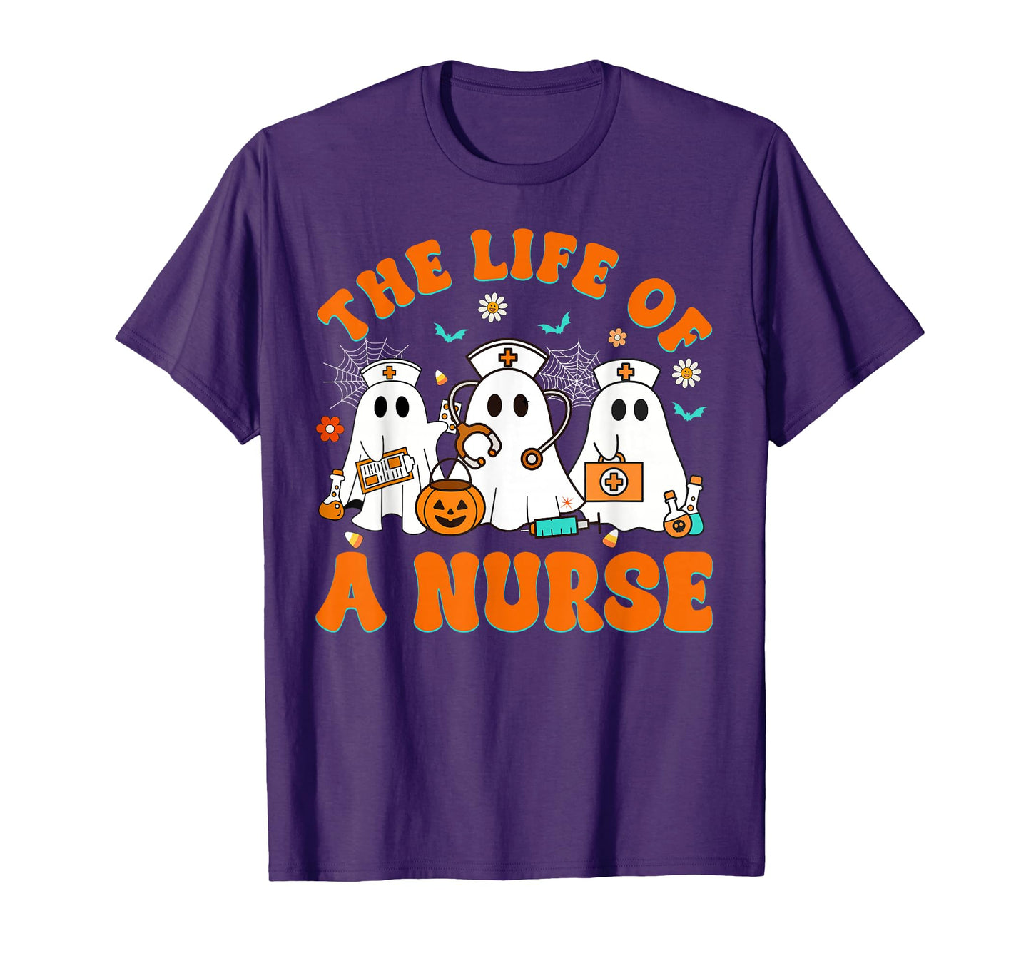 The Life of A Nurse Funny Boo Halloween T-Shirt