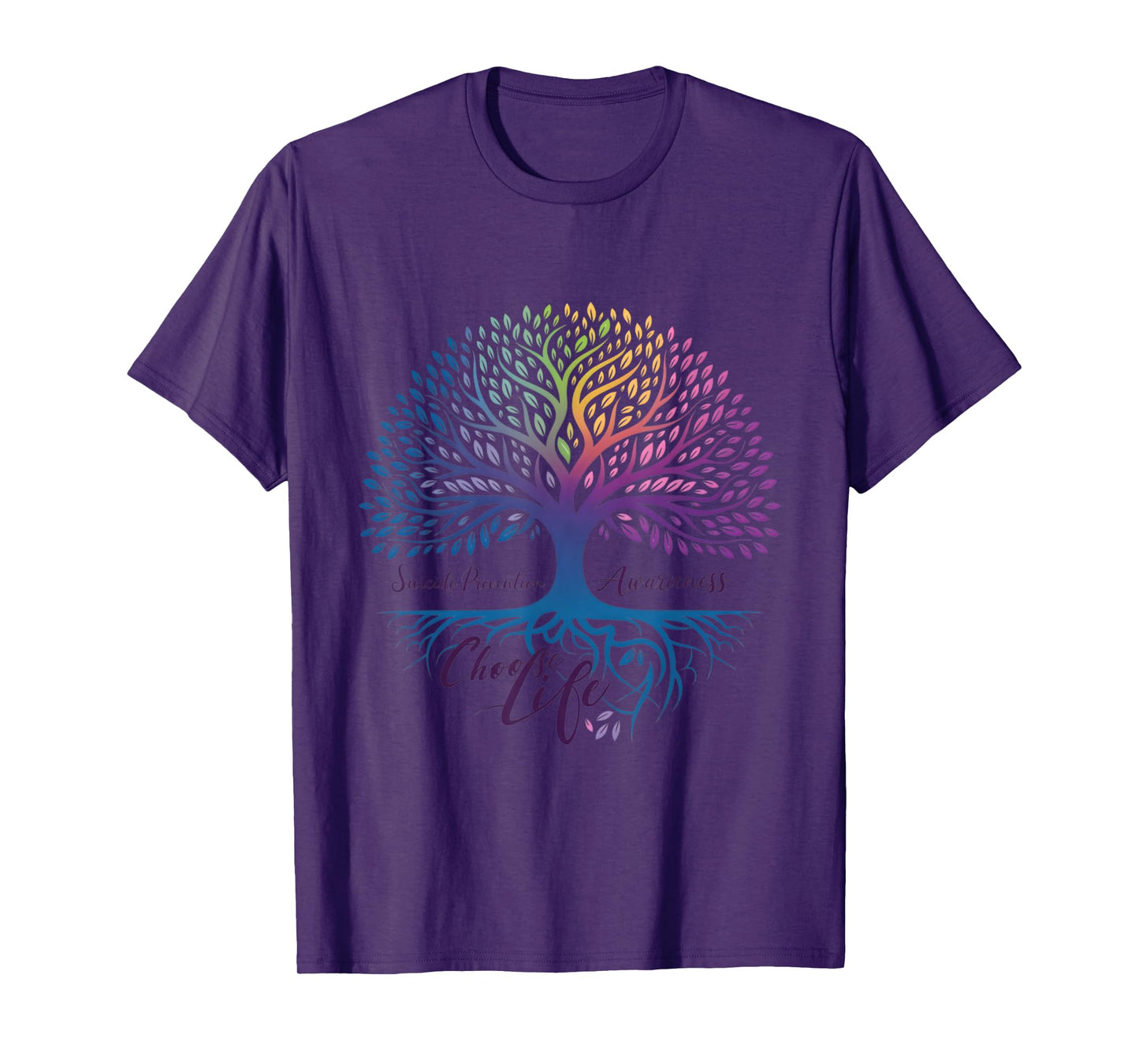 Tree Of Life Choose Life Suicide Prevention Awareness T-Shirt