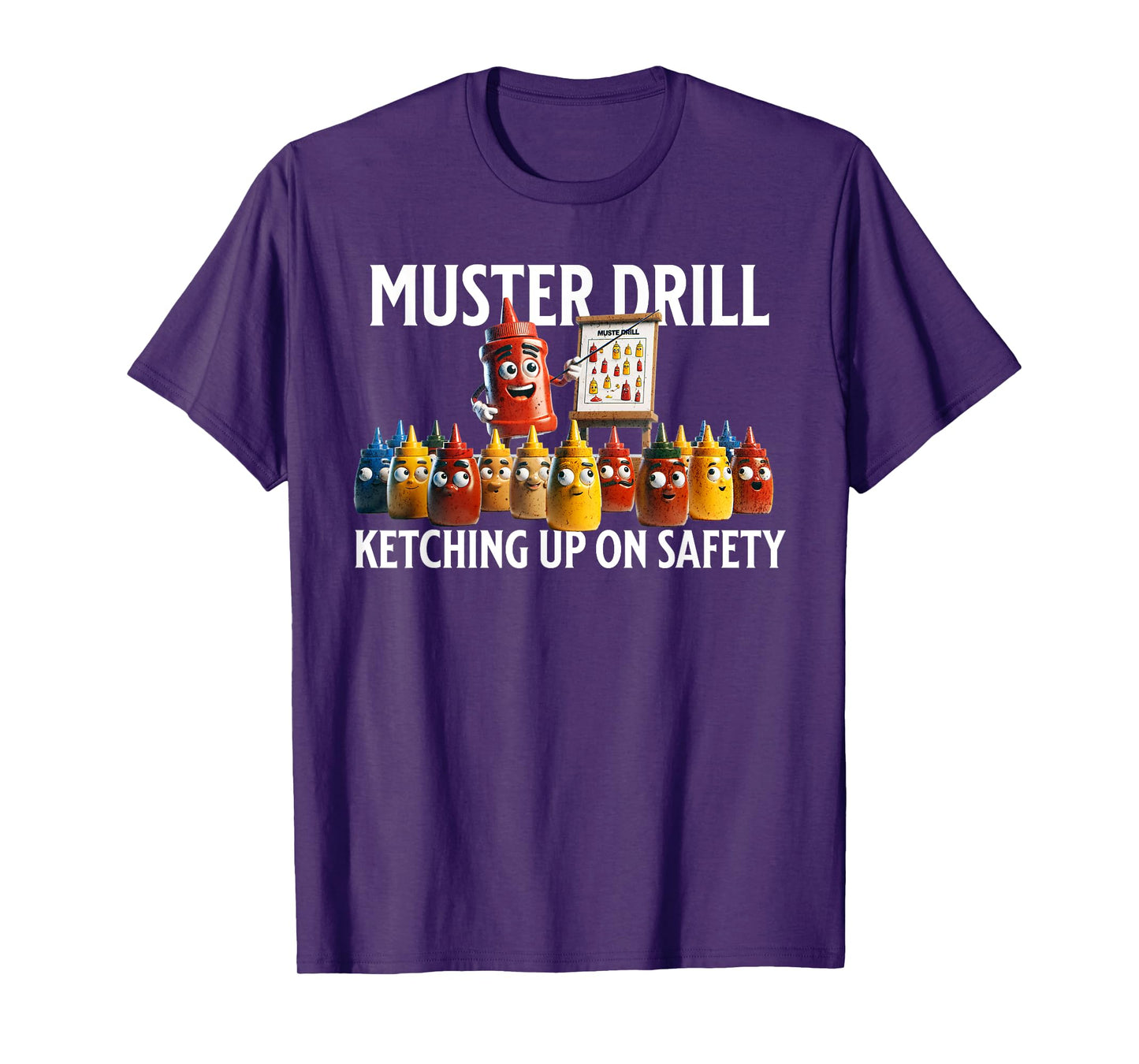 Funny Boat Cruise muster drill safety sea vacation T-Shirt