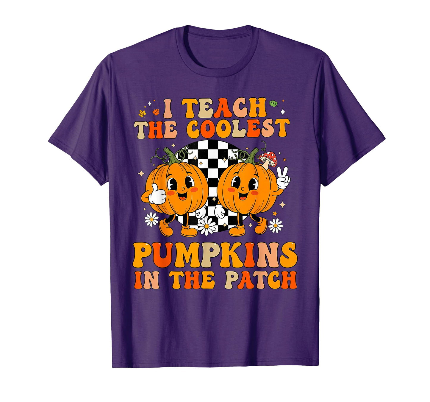 I Teach The Coolest Pumpkins in The Patch Teacher Halloween T-Shirt