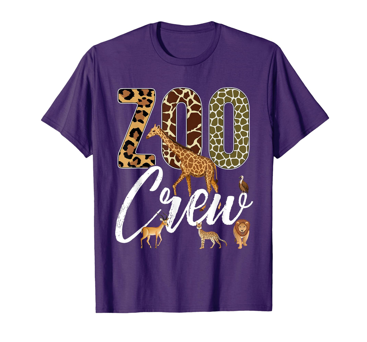 Zoo Crew Animals Safari Guide Vacation Wildlife Jungle Fan T-Shirt