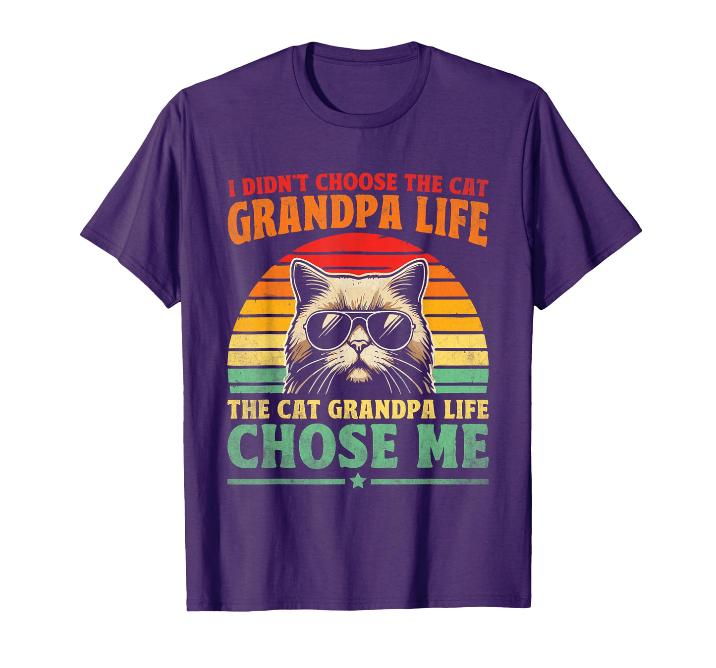 Cat Grandpa Life Cat Lover Grandpa Cat Grandfather T-Shirt
