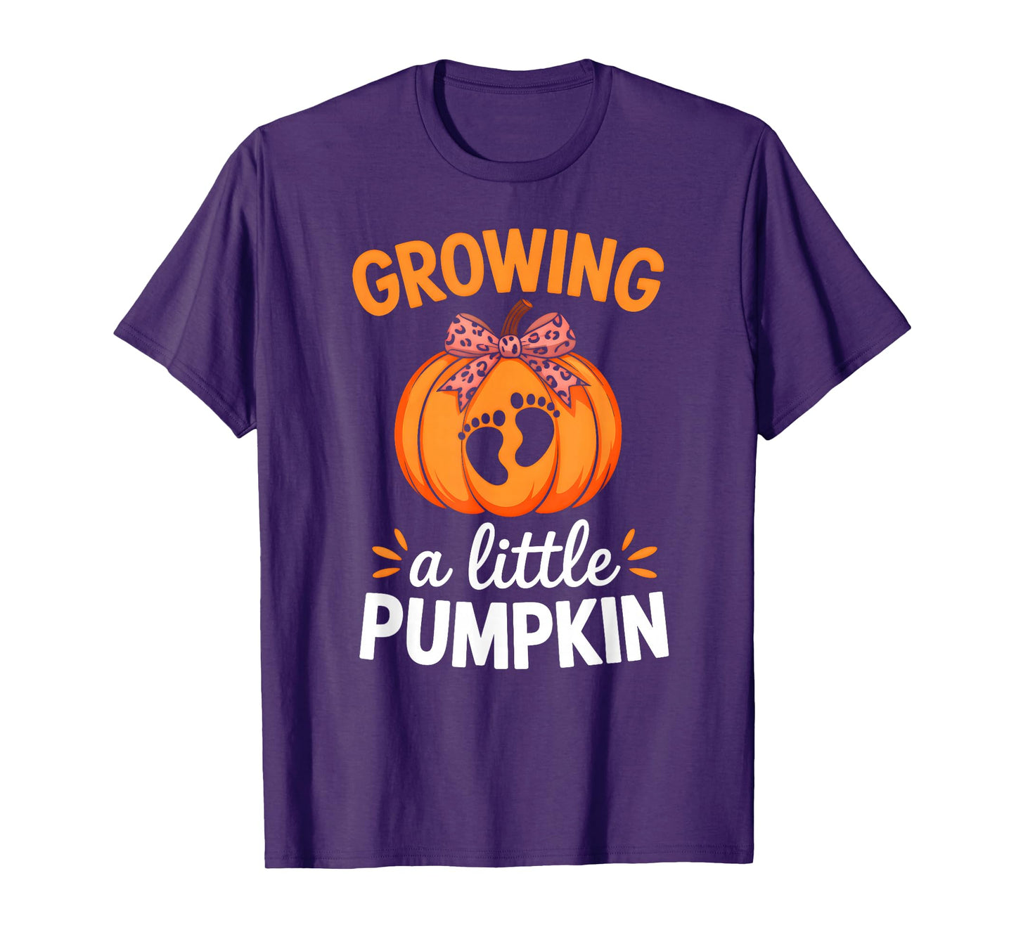 Growing A Little Pumpkin Maternity Thanksgiving Mom Mother T-Shirt