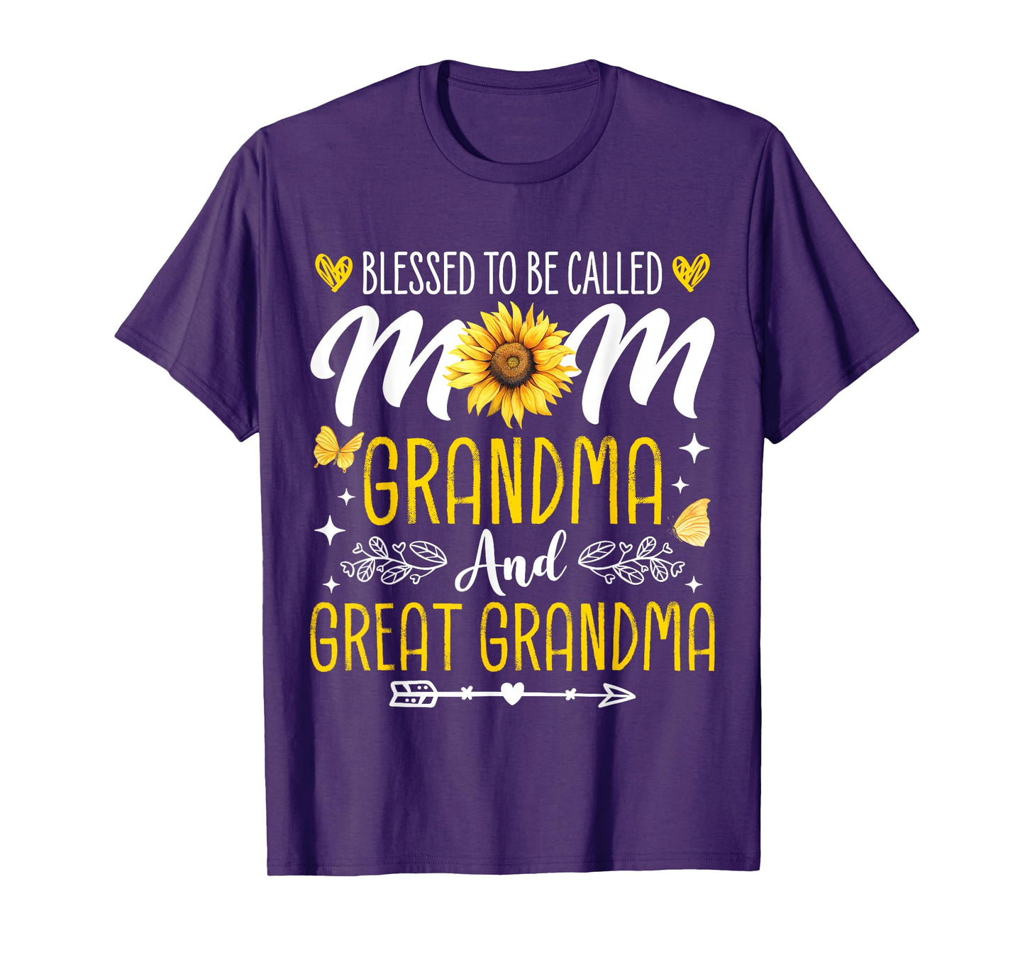 Mother's Day Blessed To Be Called Mom Grandma Great Grandma T-Shirt