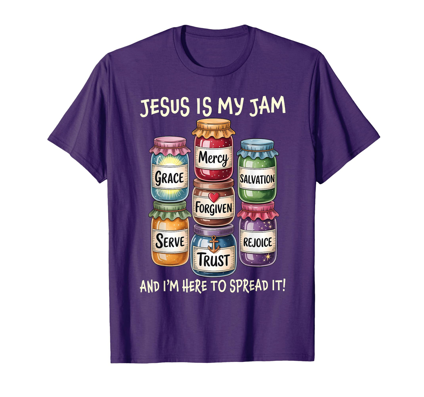 Vintage Jesus is My Jam and Im Here to Spread It Bible Verse T-Shirt