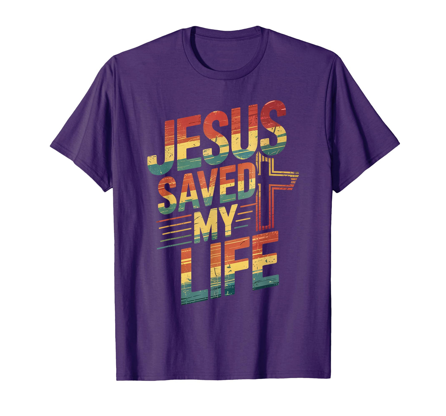 Jesus Saved My Life Retro T-Shirt