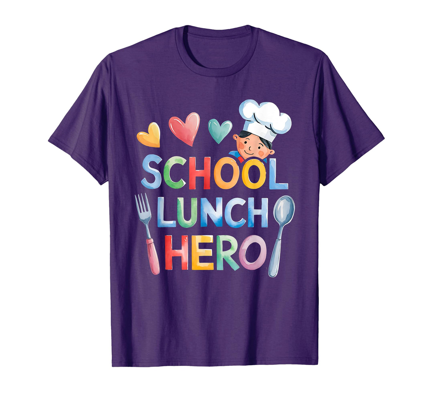 Cute Lunch Hero Squad a Cafeteria worker School lunch hero T-Shirt