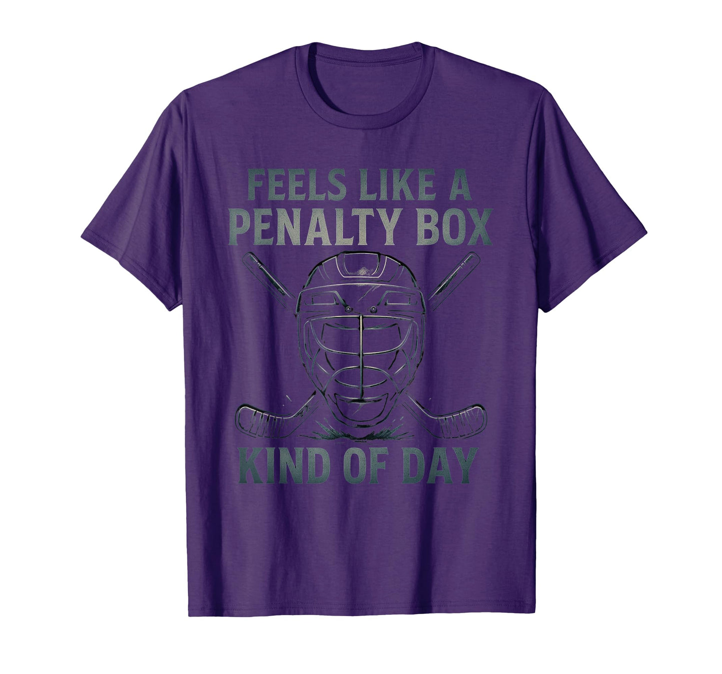 Feels Like a Penalty Box Kind of Day Hockey Humor Art T-Shirt