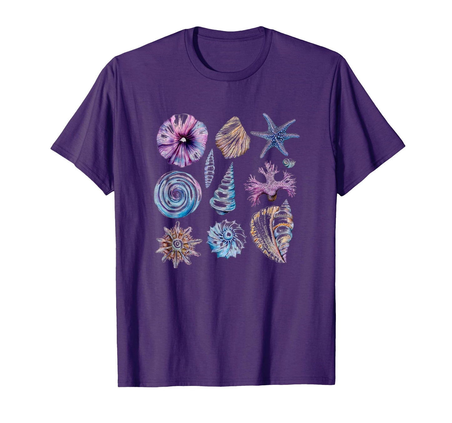 Seashells And Starfish Ocean Life T-Shirt